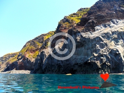 Cliff of Stromboli.